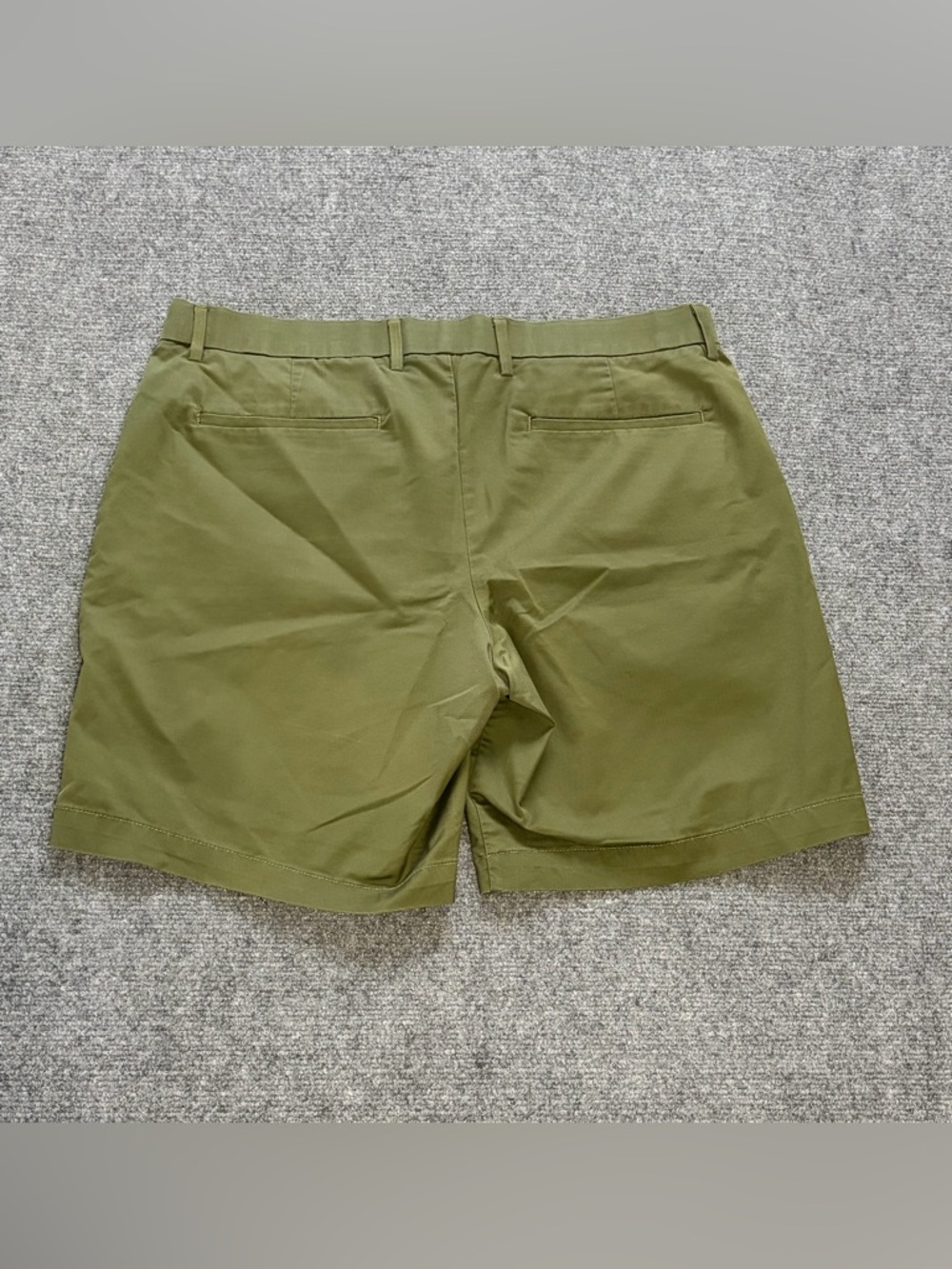 Banana Republic Core Temp Shorts Mens 36 Green Bright Moss Stretch Chino - Picture 5 of 7